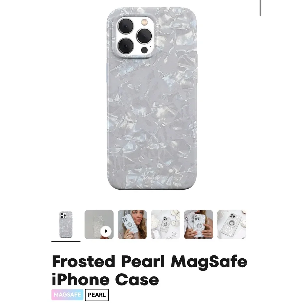 Stardust Bundle iPhone‎ 13 Pro Max Case MagSafe Frosted Pearl Amethyst Dreams